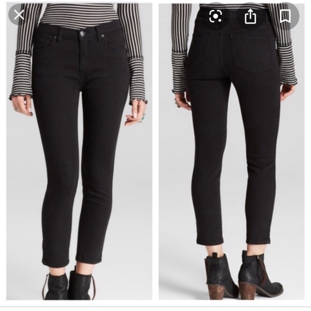 Free people high rise roller skinny